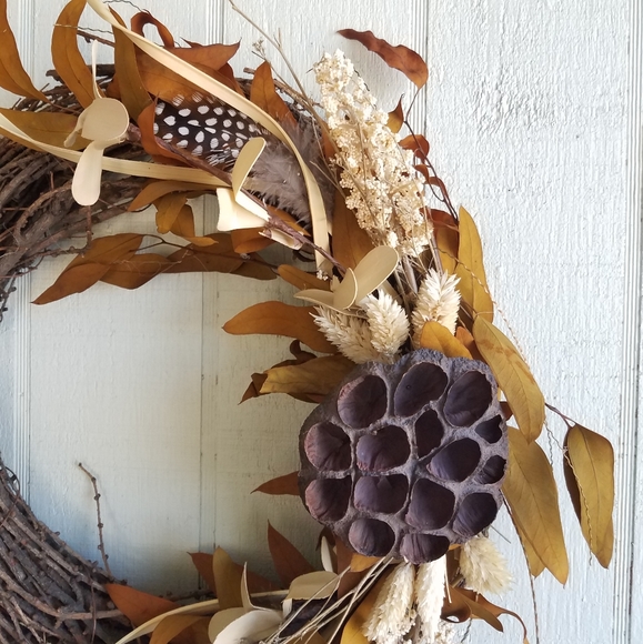 Rustic Fall Holiday Wreath - Picture 5 of 7